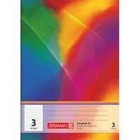 Baier & Schneider Schulheft Schulheft A5 Lineatur 3 16 Blatt mehrfarbig, Drahtheftung