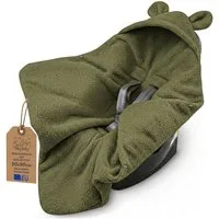 Einschlagdecke Babyschale Bouclé Winter Fußsack Neugeborene Winterschlafsack Blanket, Totsy Baby