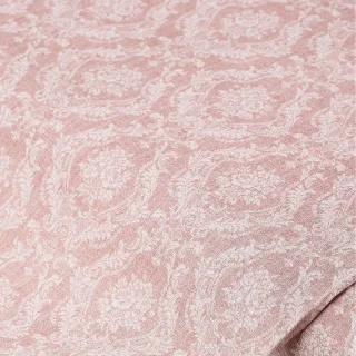 Baumwoll-Trachtenstoff "Blumenornamtente" Digitaldruck, rosé