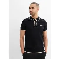 bonprix Strickpullover mit Polokragen, Regular Fit, aus Baumwolle und Polyamid