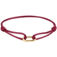 THOMAS SABO Silberarmband C1210-413-50-L24V, Textil Connect Vergoldet Rot