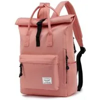 TAN.TOMI Freizeitrucksack Schulrucksack für Damen Herren, Laptop Rucksack 15,6 Zoll mit Rolltop, Cityrucksack Daypack Laptopfach und Weit Öffenbar