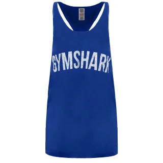 Gymshark Bold Stringer Herren Blue Tanktop Top