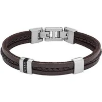 Fossil Armband Schmuck Geschenk Edelstahl Leder Armschmuck JEWELRY
