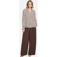 Cartoon Schlupfbluse Damen mit Raffung