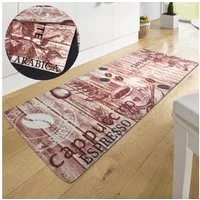 HANSE Home Küchenläufer Delicious Coffee, rechteckig, Höhe: 8 mm, Läufer, Rutschfest, Küchenteppich, Küche, Teppich, Pflegeleicht