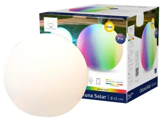 TINT Müller-Licht Solar LED-Gartenleuchte Calluna, Ø 45 cm, RGB+W