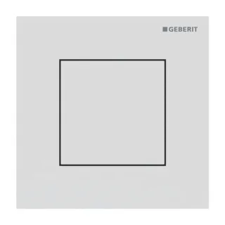 Geberit Typ 40 Urinal-Steuerung 116217JT1 pneumatisch, Square, weiß matt / easy-to-clean-beschichtet