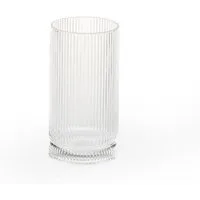 EKA Glas Riffle Gläser Long 6er Set 440ml, 6-tlg., Glas