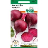 SAMEN PFANN Gemüsesamen Rote Rübe, Rote Kugel - Rote Beete Bete Saatgut Samen, Beta vulgaris