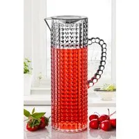 Hermia Concept Wasserkaraffe RWE1321 Size: 9,5x 30 cm / 1500 ml, (packung, 1-tlg., 1 Trinkflasche 1300 mL), BPA-Frei, Acryl, 1,3 L / 9,5 x 27 cm