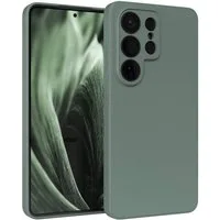 EAZY CASE Handyhülle TPU Hülle für Samsung Galaxy S26 Ultra 6,9 Zoll, Schutzhülle mit Kameraschutz stoßfest telefonhülle Matt Dunkelgrün