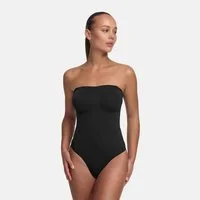 cfab (creamy fabrics) Shaping-Body Trägerloser Bodysuit Sculpting Shapewear mit Slip-Schwarz-L (1-tlg)