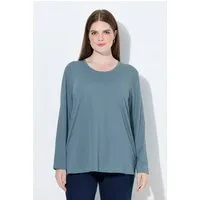 Ulla Popken T-Shirt Shirt Relaxed Rundhalsausschnitt Langarm