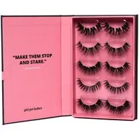 GirlGotLashes Bandwimpern GirlGotLashes DIY Wimpernverlängerung für Zuhause 5 Wimpernpaare, 5-7 Tage Haltbarkeit, besonders vielfältige Looks