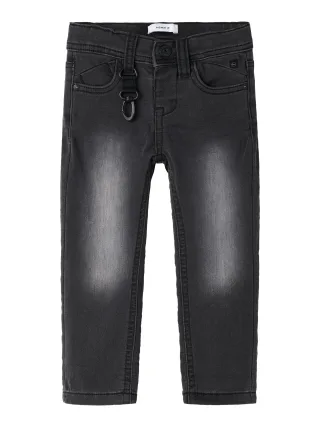 NAME IT - NMMTHEO DNMTHAYER 2689SWE KEY PANT NOOS Black Denim - Gr. - 116