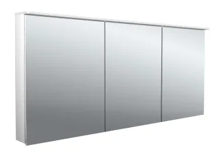 emco Lichtspiegelschrank flat II Lichtsegel, Aufputz, mit Waschtischbeleuchtung, 3 Türen, 1600 mm, 9 979706407