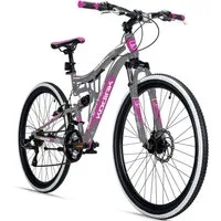 bergsteiger Mountainbike Kodiak 26, 29 Zoll Mountainbike, geeignet ab 150 cm, Damen, Herren, 21 Gang Shimano Tourney RD-TY300 Schaltwerk, Kettenschaltung, V-Bremse & Scheibenbremse