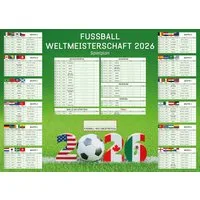 Poster XXL Fussball WM 2026 Planer - 100x140 cm