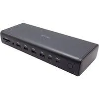 Universal 6x 4K/60Hz Display Docking Station Power Delivery 140W, Dockingstation schwarz, Anschluss per USB-C/Thunderbolt 3/4