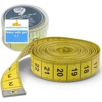 Everhomely® Maßband 5x Massband 2 in 1 - Maßband cm + INCH Schneidermaßband 150 cm, Doppelseitig - cm und inch