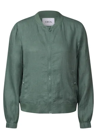 CECIL - Leichter Leinen-Blouson balmy khaki - Gr. - L