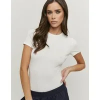 Tally Weijl Kurzarmbody SBOCOCOSYT Baumwollmischung, Basic, eng anliegend