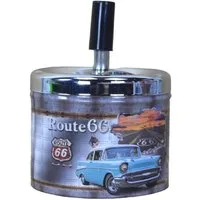Marabellas Shop Aschenbecher Oldtimer Drehaschenbecher ca.9,5 x 12cm Aschenbecher Windaschenbecher, mit 3 Einsenkungen