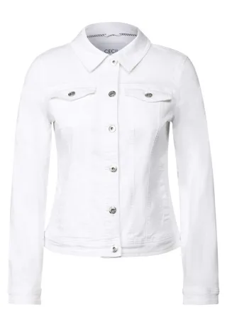 Cecil - Jeansjacke mit Taschen weiß - Gr. - S