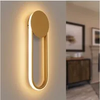 ZMH LED Wandleuchte Innen Wandlampe Flurlampe Modern Design 3000K, Außenleuchtend, LED fest integriert, warmweiß