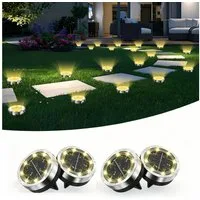 pedete LED Solarleuchte Solar-Bodenstrahler für den Außenbereich LED-Lampen Garten 4 Stück, Solar-Lampe, Bodenleuchte, Gartenstrahler, Tageslichtweiß,Warmweiß, Solar lampen für außen,gartendeko,Solar-Erdspieß