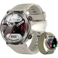 blackview 1,45'' Smartwatch Herren Militärqualität,960-mAh-Akku,100 Tage Standby Smartwatch (3,68 cm/1,45 Zoll, iOS/Android), IP68 Wasserdicht, Bluetooth-Anruf, Herzfrequenz,Uhr für Android/iOS