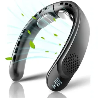 Tevorex Neck Fan Cooling Rechargeable Air Conditioning Fans Air Cooler 4000mAh Air Conditioner 3 Speed for Outdoor Sport