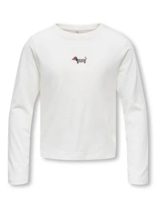 KIDS ONLY - KOGREX L/S PRINT TOP JRS Cloud Dancer - Gr. - 128