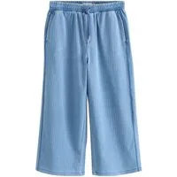Next Caprijeans Verkürzte Denim-Jogginghose mit weitem Bein (1-tlg)
