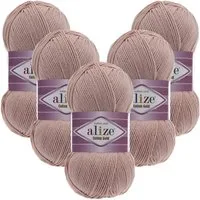 Alize 5 x ALIZE Cotton Gold Häkelwolle, 330 m, Handstrickgarn,Premium Wolle, Amigurumi