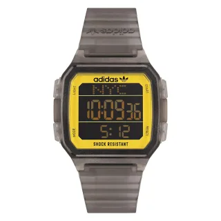 Adidas Originals Digital One Gmt Unisex Grau Uhr AOST22554