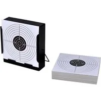 vidaXL Zielscheibe Kugelfang 14 cm + 100 Zielscheiben aus Papier Quadratisch