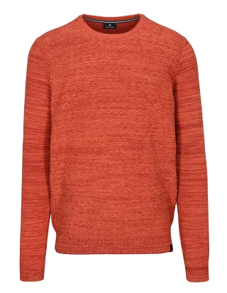 BASEFIELD - Rundhals Pullover autumn red - Gr. - XXL