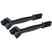 Weber GmbH Reinigungsbürsten-Set Kettenbürste schwarz (Satz 2 Stück), Fahrradketten, Fahrrad, Motorrad, Motorradketten, (Set, 2-tlg., 2-teilig), Länge: 245mm, Breite Bürstenkopf: 30 mm