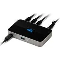 Thunderbolt Hub, Dockingstation grau/schwarz, Thunderbolt 4, USB-A