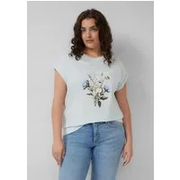 s.Oliver Kurzarmshirt T-Shirt T-Shirt mit Frontprint im Relaxed Fit