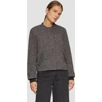 s.Oliver Funktionsjacke Indoor-Jacke Melierter Blouson mit Druckknöpfen