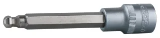 KS Tools 1-2" Bit-Stecknuss Innensechskant mit Kugelkopf, lang - 911.5313