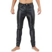Lederhose Bockle® F-Skinny STRETCH Kunstlederhose Herren Lederhose Lederjeans Skinny Jeans
