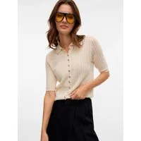 Vero Moda Strickjacke VMPANAMA 2/4 KNIT CARDIGAN VMA NOOS mit halbem Arm und Strickkragen