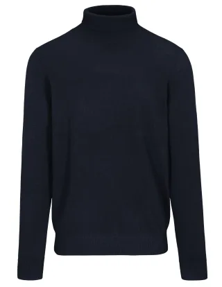 COMMANDER Finest Clothing - Rollkragen Pullover Basic,uni dark navy - Gr. - XXL
