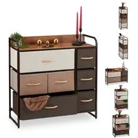 relaxdays Beistellschrank Schubladenschrank vers. Designs C
