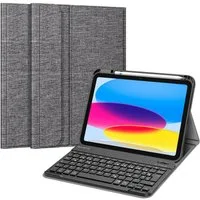 Fintie für iPad 11. Generation 11" 2025(A16), iPad 10. Generation 2022 10.9" Apple-Tastatur (Case mit Pencil Halter, magnetisch Abnehmbarer Tastatur(QWERTZ Layout)