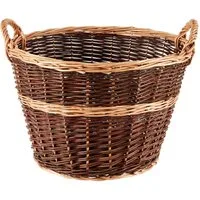Dehner Weidenkorb Gartenkorb rund, versch. Größen, auch für Holz als Kaminkorb geeignet